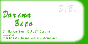 dorina bito business card